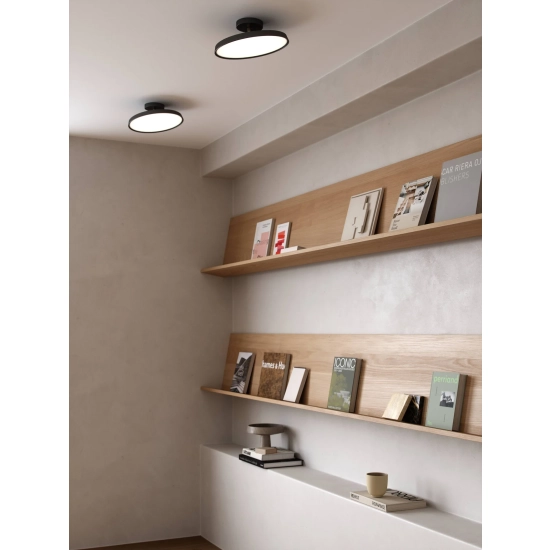 kinkiecik.pl Czarna lampa sufitowa Kaito 30 DFTP Nordlux, ruchomy klosz 2220516003